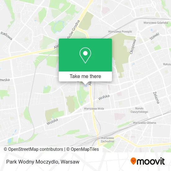 Park Wodny Moczydlo map