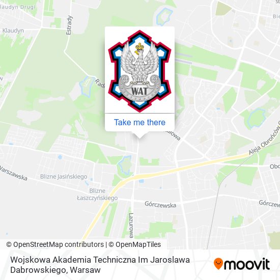 Wojskowa Akademia Techniczna Im Jaroslawa Dabrowskiego map