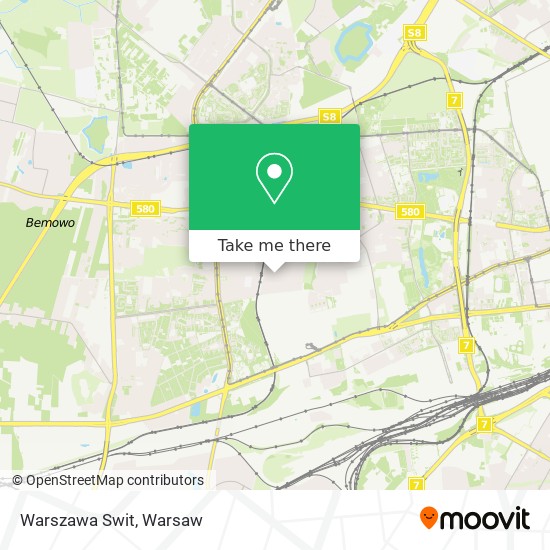 Warszawa Swit map