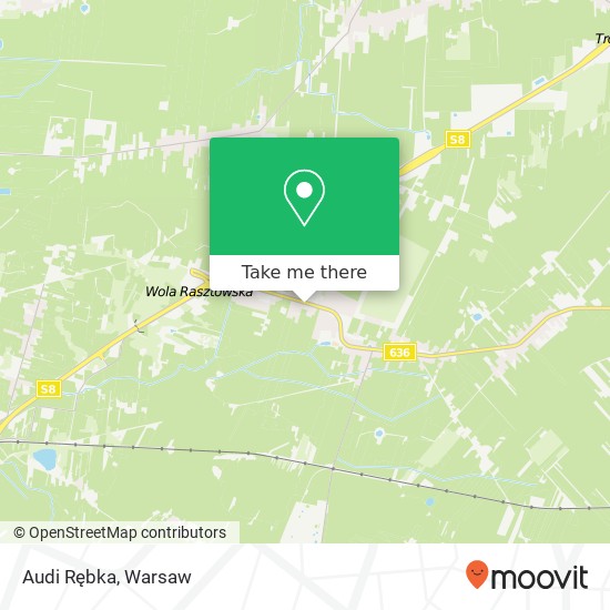 Audi Rębka map