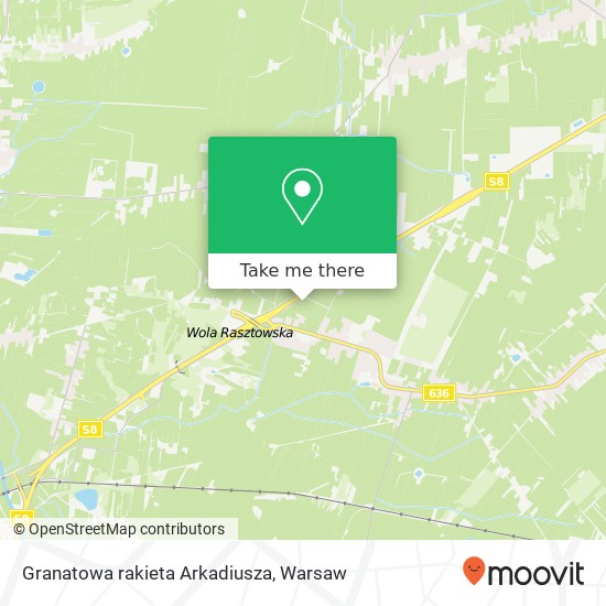 Granatowa rakieta Arkadiusza map