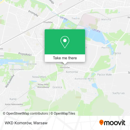 WKD Komorów map