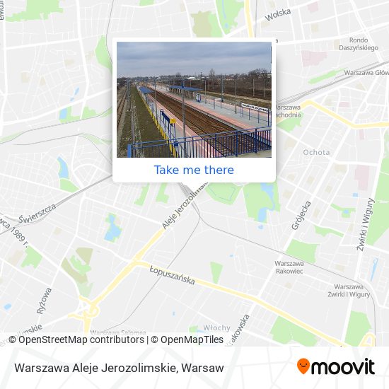 Карта Warszawa Aleje Jerozolimskie