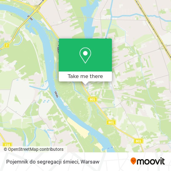 Pojemnik do segregacji śmieci map