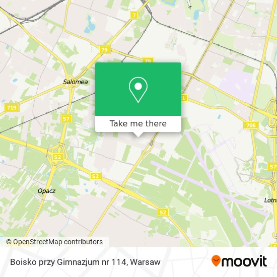 Boisko przy Gimnazjum nr 114 map