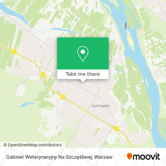 Gabinet Weterynaryjny Na Szczęśliwej map