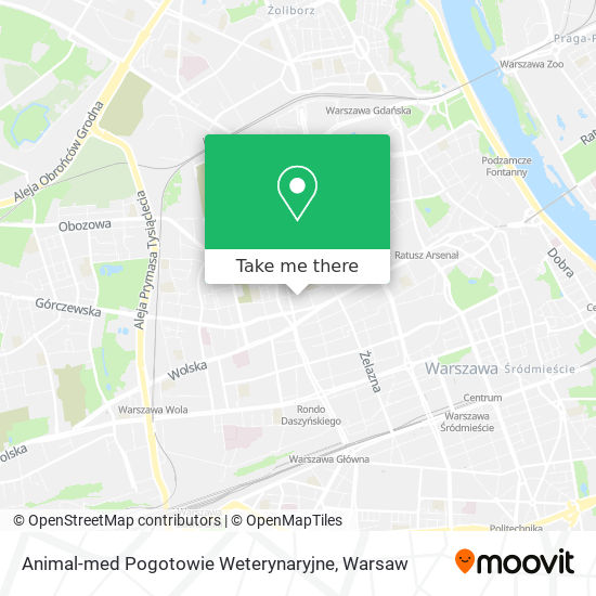 Animal-med Pogotowie Weterynaryjne map