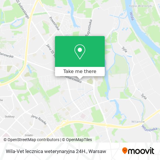 Карта Wila-Vet lecznica weterynaryjna 24H.