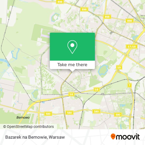 Bazarek na Bemowie map