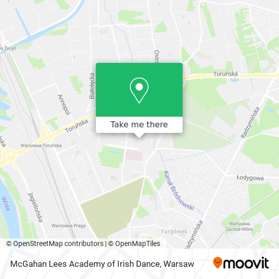 McGahan Lees Academy of Irish Dance map