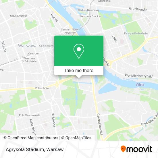 Agrykola Stadium map