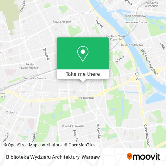 Biblioteka Wydziału Architektury map