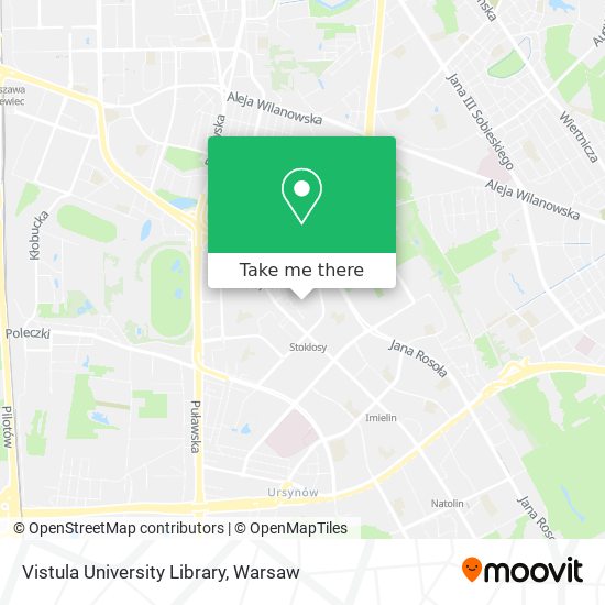 Vistula University Library map