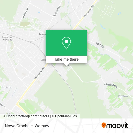 Nowe Grochale map