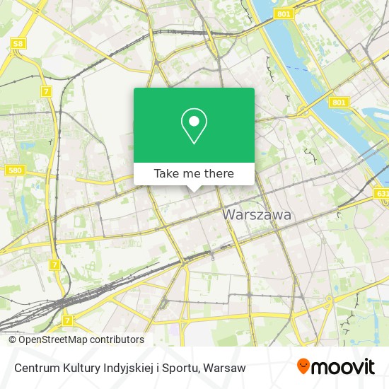 Centrum Kultury Indyjskiej i Sportu map