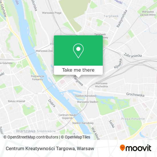 Centrum Kreatywności Targowa map