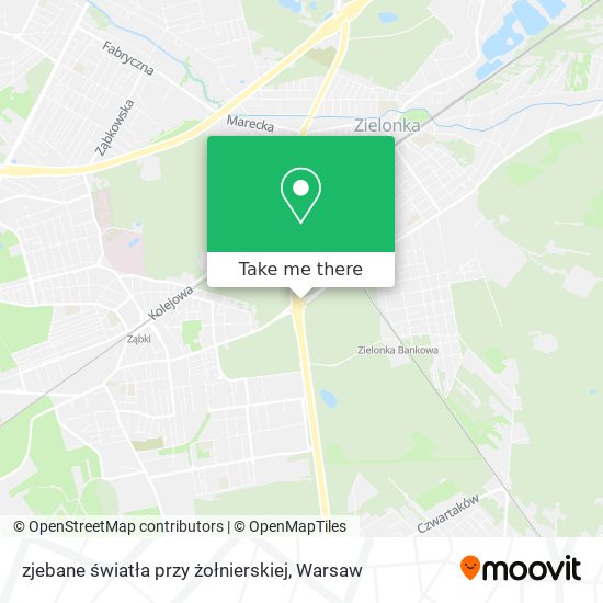 zjebane światła przy żołnierskiej map