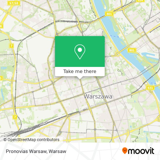 Pronovias Warsaw map