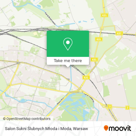 Salon Sukni Ślubnych Młoda i Moda map