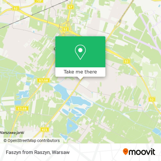 Faszyn from Raszyn map