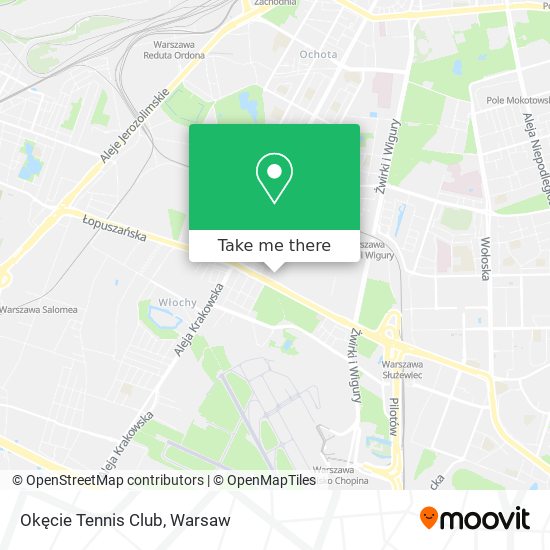 Okęcie Tennis Club map