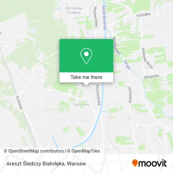 Areszt Śledczy Białołęka map