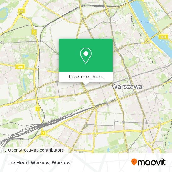 The Heart Warsaw map