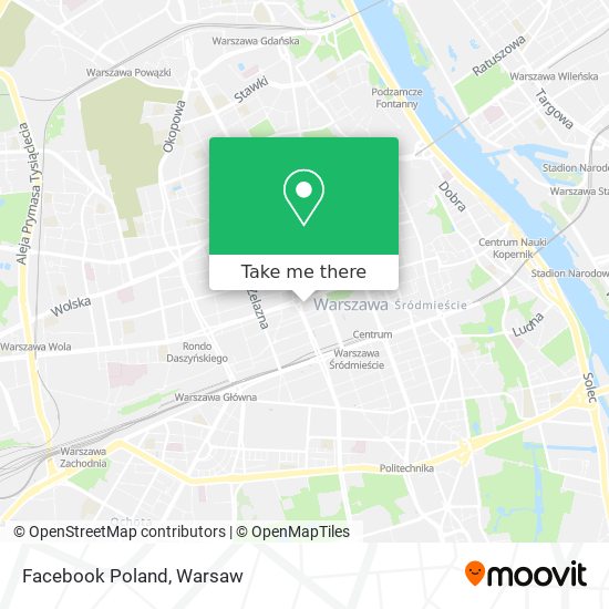 Facebook Poland map