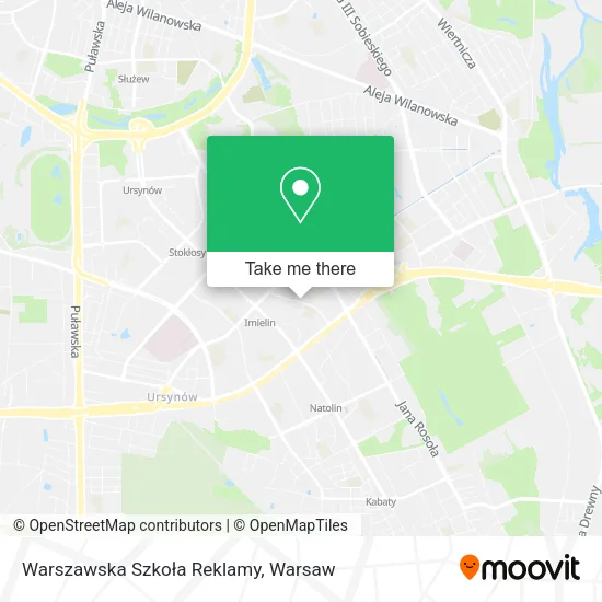 Warszawska Szkoła Reklamy map