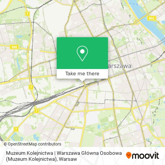 Muzeum Kolejnictwa | Warszawa Główna Osobowa map