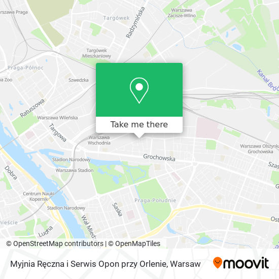 Myjnia Ręczna i Serwis Opon przy Orlenie map