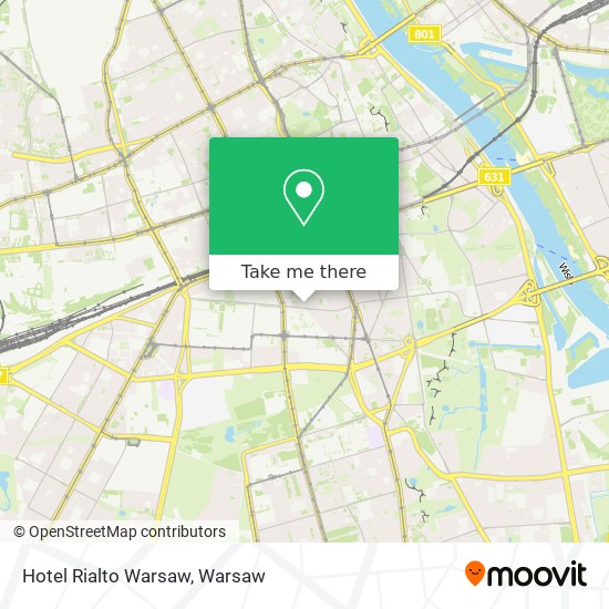 Hotel Rialto Warsaw map