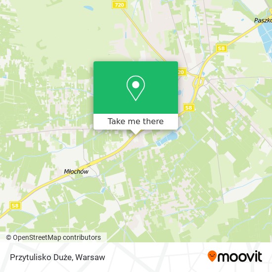 Przytulisko Duże map