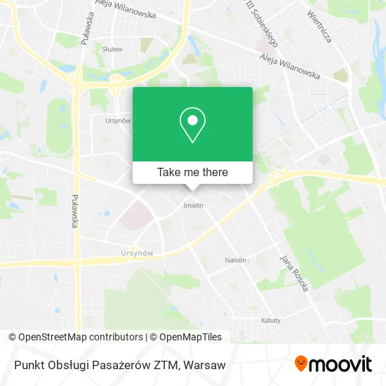 Punkt Obsługi Pasażerów ZTM map