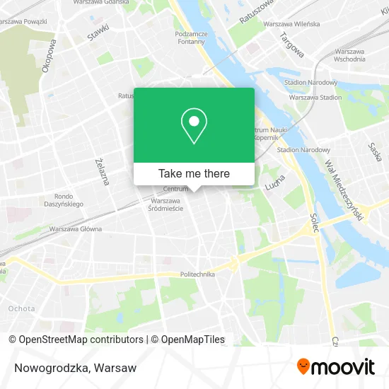 Nowogrodzka map