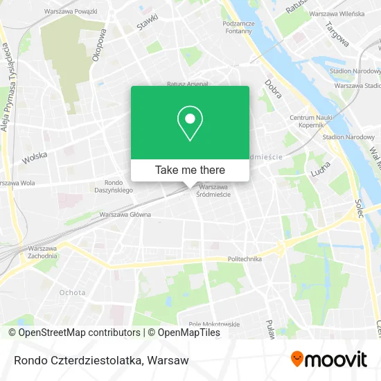 Rondo Czterdziestolatka map