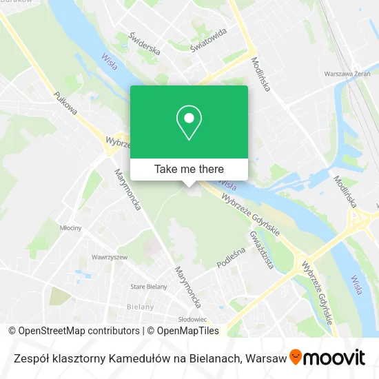 Zespół klasztorny Kamedułów na Bielanach map