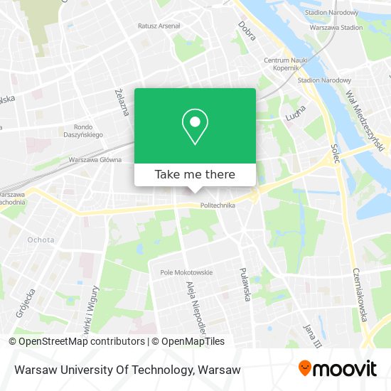 Warsaw University Of Technology map