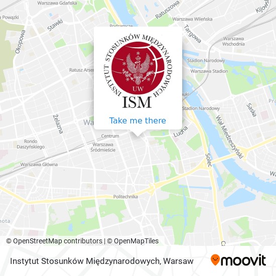 Карта Instytut Stosunków Międzynarodowych