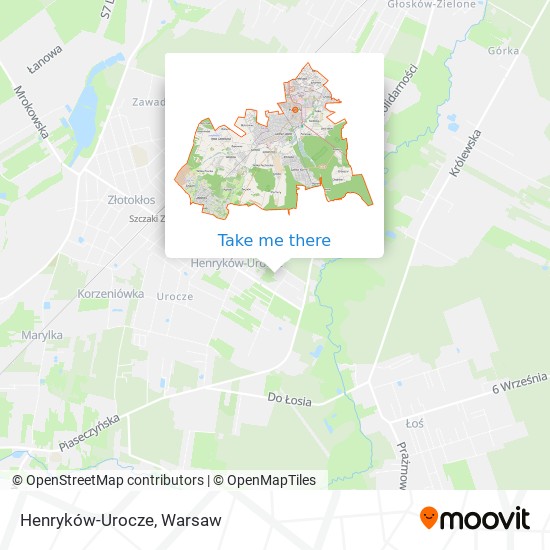 Henryków-Urocze map