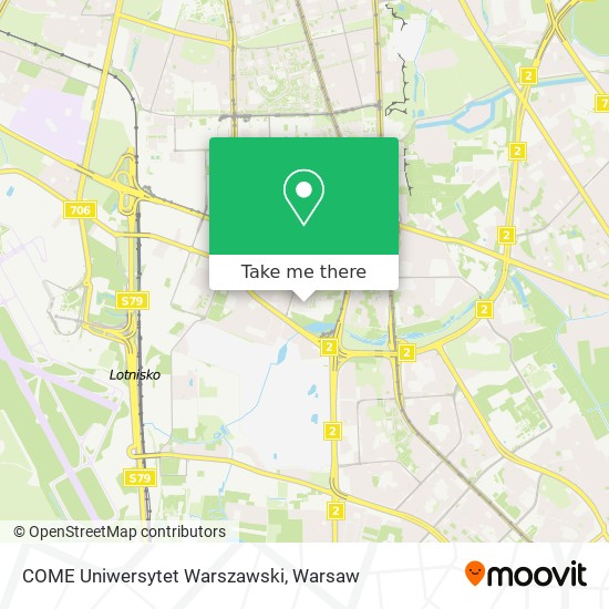 COME Uniwersytet Warszawski map