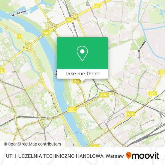 UTH_UCZELNIA TECHNICZNO HANDLOWA map