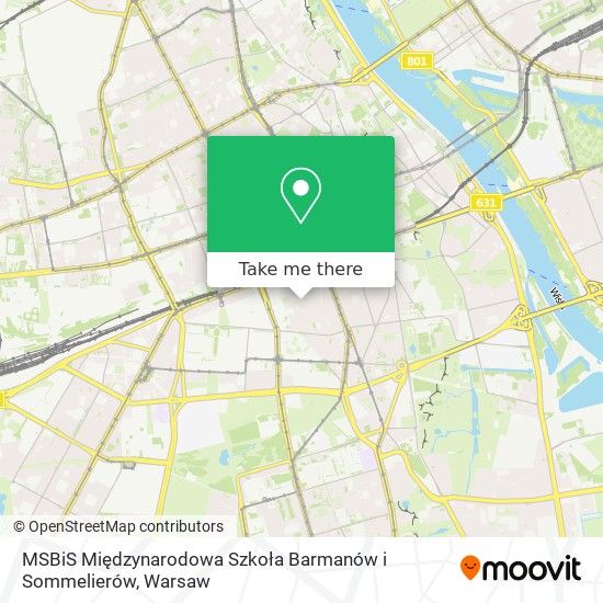 MSBiS Międzynarodowa Szkoła Barmanów i Sommelierów map