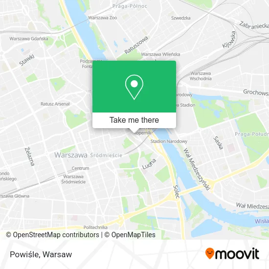 Powiśle map