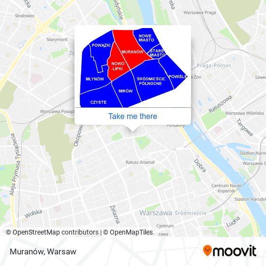 Muranów map