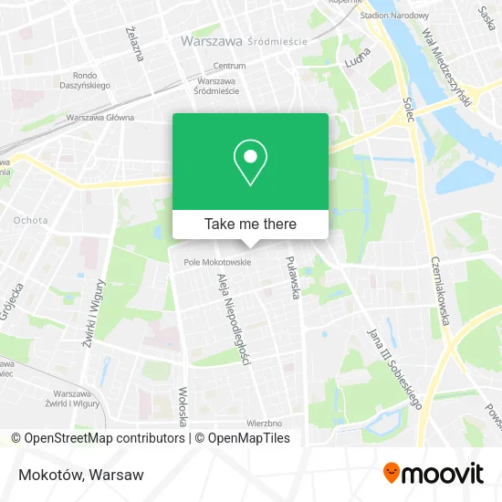 Mokotów map