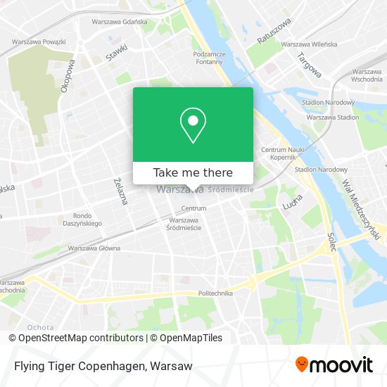 Flying Tiger Copenhagen map