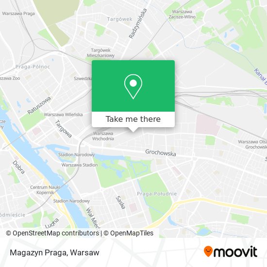 Magazyn Praga map