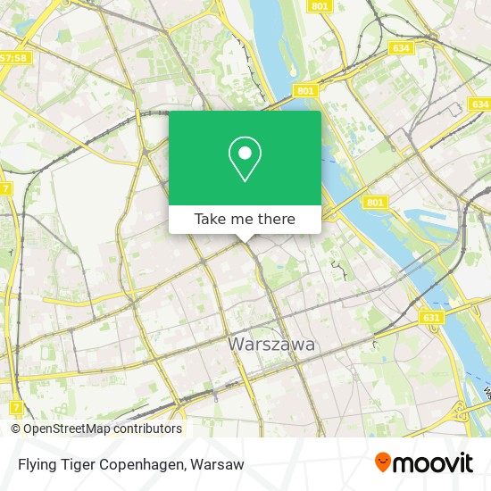 Flying Tiger Copenhagen map