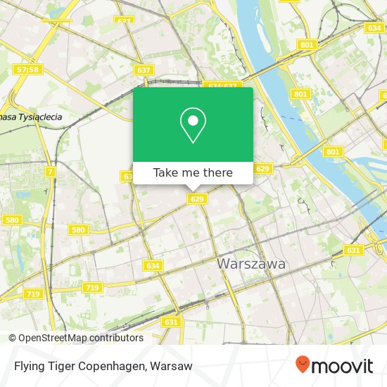 Flying Tiger Copenhagen map